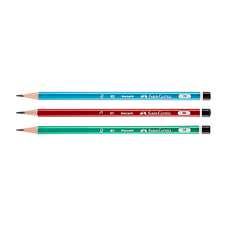 FABER-CASTELL ÜÇGEN MERCANLI KURŞUN KALEM 2B (5244321601) - 1