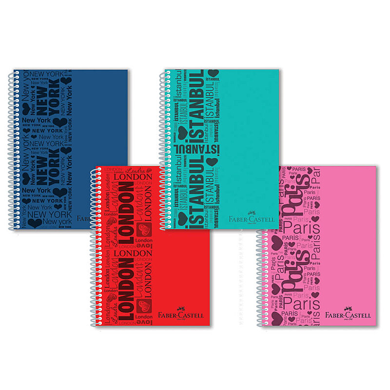 FABER-CASTELL URBAN SPİRALLİ PLASTİK KAPAK DEFTER A4 ÇİZGİLİ 100 YAPRAK (5075000003)