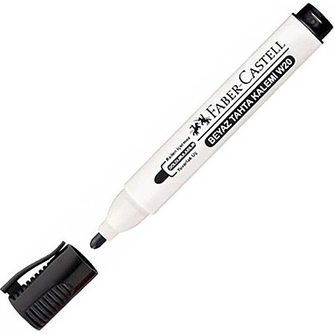 FABER-CASTELL W153 BEYAZ TAHTA KALEMİ SİYAH (5040254023) - 1