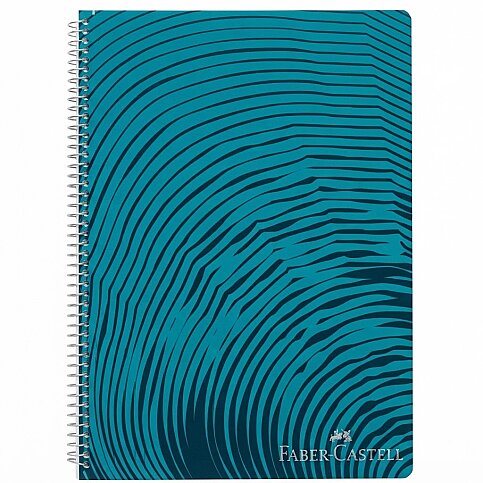 FABER-CASTELL WAVES SPİRALLİ PLASTİK KAPAK DEFTER A4 ÇİZGİLİ 100 YAPRAK (5075000436) - 2