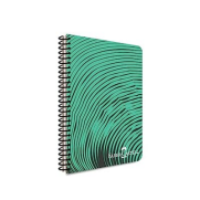 Faber-Castell Waves Spiralli Plastik Kapak Defter A4 Çizgili 80 Yaprak (000434) - FABER-CASTELL