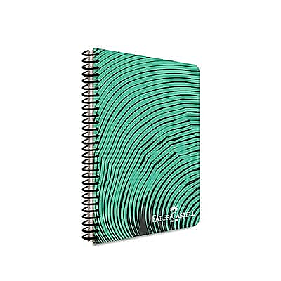 FABER-CASTELL WAVES SPİRALLİ PLASTİK KAPAK DEFTER A4 ÇİZGİLİ 80 YAPRAK (5075000434)