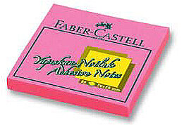Faber-Castell Yapışkanlı Not Kağıdı 50x50 Fosforlu Pembe (5089565840) - 1