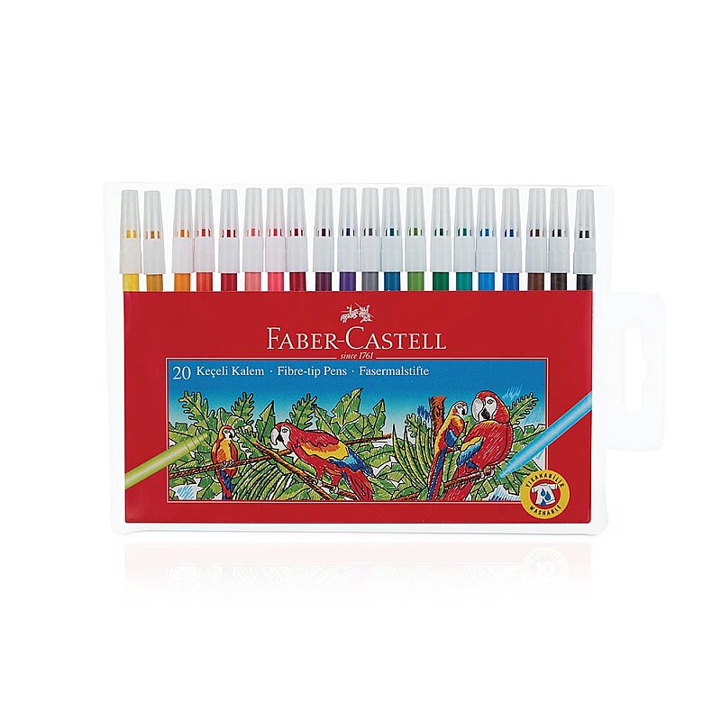 FABER-CASTELL YIKANABİLİR KEÇELİ KALEM 20 RENK (5067155120)