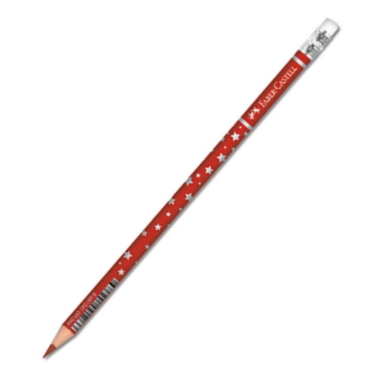FABER-CASTELL YILDIZ SİLGİLİ KOPYA KALEMİ KIRMIZI (1131459001)