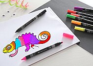 FABER-CASTELL ÇİFT UÇLU KEÇELİ KALEM 20 RENK (5062151119) - FABER-CASTELL (1)