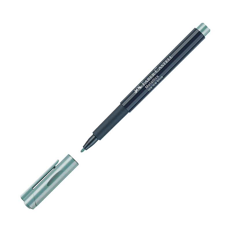 FABER-CASTELL ÇOK AMAÇLI MARKÖR METALİK BUZ MAVİSİ (5040160792)