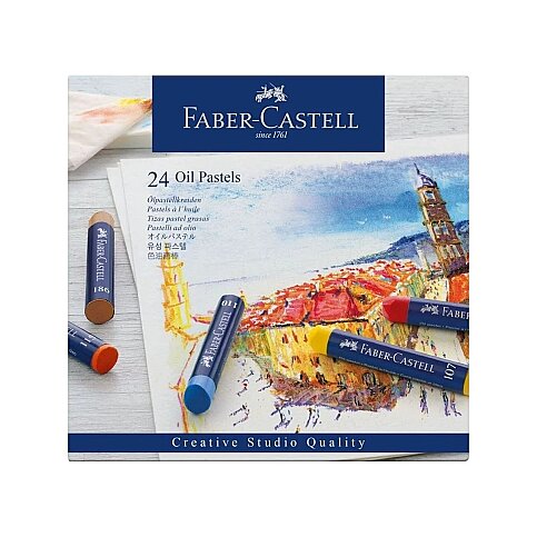FABER-CASTELL CREATİVE YAĞLI PASTEL BOYA 24 RENK (5188127024) - 1