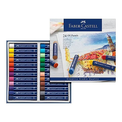 FABER-CASTELL CREATİVE YAĞLI PASTEL BOYA 24 RENK (5188127024) - 2