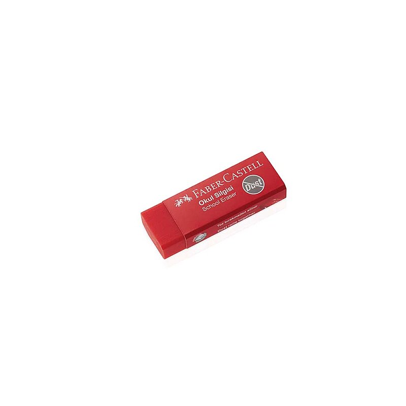 FABER-CASTELL DUST-FREE KIRMIZI OKUL SİLGİSİ (5130187222)