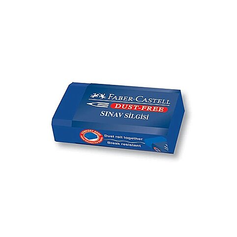 FABER-CASTELL DUST-FREE MAVİ SINAV SİLGİSİ (5130187170) - 1