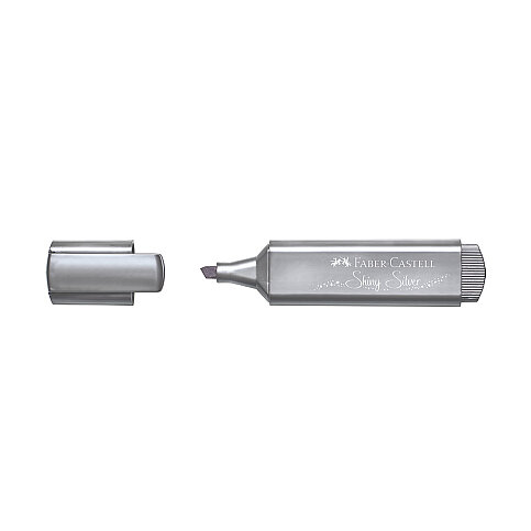 FABER-CASTELL FOSFORLU KALEM 46 METALİK GÜMÜŞ (5030154661) - 1