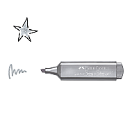 FABER-CASTELL FOSFORLU KALEM 46 METALİK GÜMÜŞ (5030154661) - FABER-CASTELL (1)