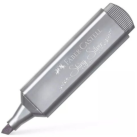 FABER-CASTELL FOSFORLU KALEM 46 METALİK GÜMÜŞ (5030154661) - 1
