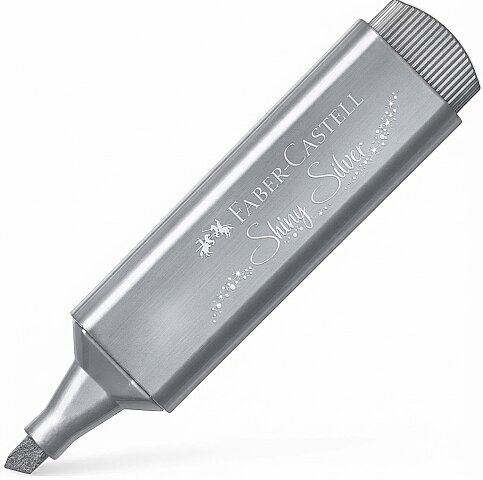FABER-CASTELL FOSFORLU KALEM 46 METALİK GÜMÜŞ (5030154661) - 1