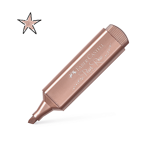 FABER-CASTELL FOSFORLU KALEM 46 METALİK ROSE (5030154626) - 2