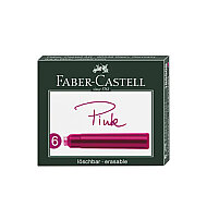 FABER-CASTELL GRİP DOLMA KALEM KARTUŞU PEMBE 6LI (5050185508) - 3