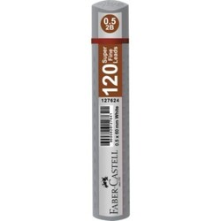 FABER-CASTELL GRİP KALEM UCU 0.5 2B 60mm METALİK GÜMÜŞ (127681)