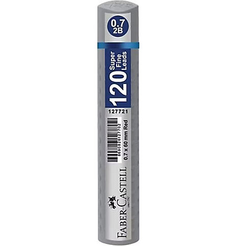 FABER-CASTELL GRİP KALEM UCU 0.7 2B 60mm METALİK GÜMÜŞ (5090127734) - 1