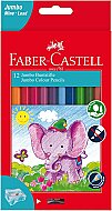 FABER-CASTELL JUMBO KURU BOYA TAMBOY 12 RENK KARTON KUTU (5171951000) - FABER-CASTELL