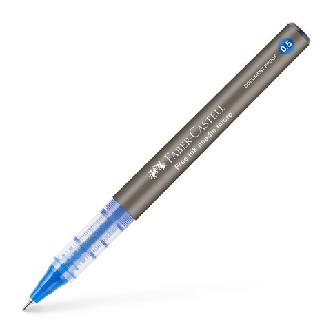 Faber-Castell Roller Free İnk Needle Roller Kalem 0.5 Mavi (348601) - 2