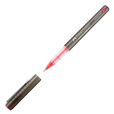 Faber-Castell Free İnk Needle Roller Kalem 0.7 Kırmızı (5020348221) - 3