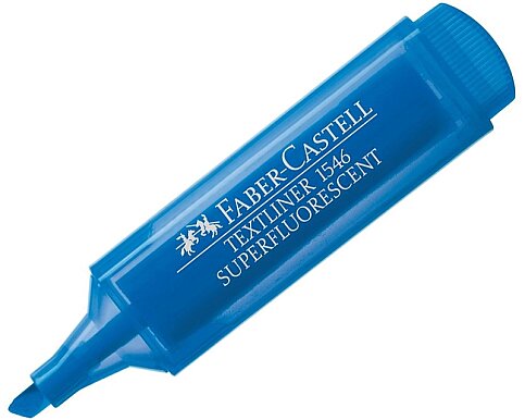 Faber-Castell Şeffaf Gövde Fosforlu Kalem Mavi (5030154652) - 3