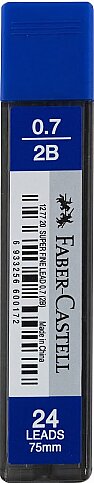 FABER-CASTELL SÜPER FİNE KALEM UCU 0.7 2B 75mm (5090127775) - 1