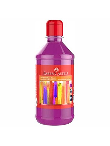 FABER-CASTELL TEMPERA OKUL BOYASI PEMBE 500ml (5170160003) - 1