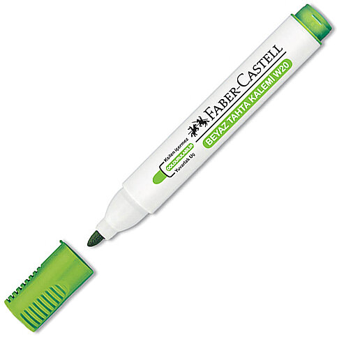 FABER-CASTELL W20 BEYAZ TAHTA KALEMİ LİME YEŞİL (5050254018) - 1