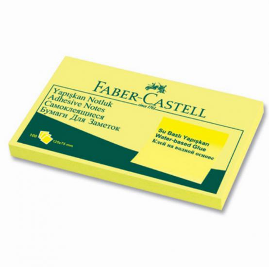 FABER-CASTELL YAPIŞKANLI NOT KAĞIDI 125x75 SARI (5089565501)