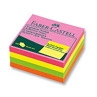 FABER-CASTELL YAPIŞKANLI NOT KAĞIDI 50x50 FOSFORLU RENKLER (5089565839) - FABER-CASTELL