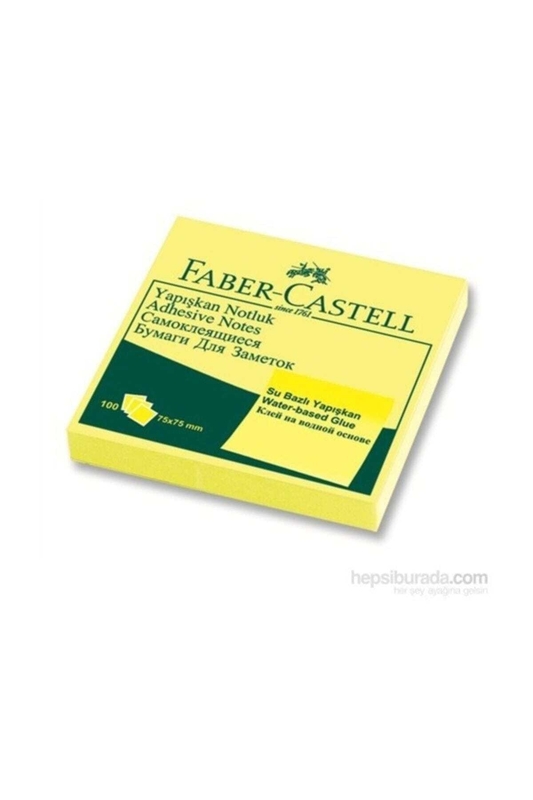 FABER-CASTELL YAPIŞKANLI NOT KAĞIDI 75x75 SARI (5089565401)