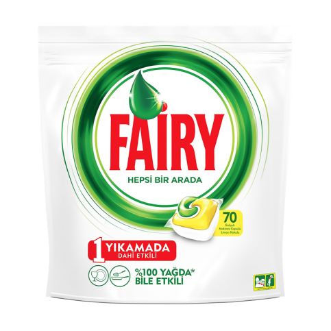 Fairy Bulaşık Makinesi Tableti 70Li - 1