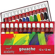 FANART ACADEMY GUAJ BOYA 12 RENKx12ml (F-3500.S12) - FANART ACADEMY