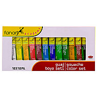 FANART ACADEMY GUAJ BOYA 12 RENKx12ml (F-3500.S12) - FANART ACADEMY