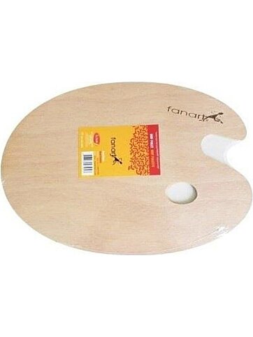 FANART ACADEMY MDF OVAL RESİM PALETİ 20x30cm (F-9220.20) - 1