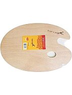 FANART ACADEMY MDF OVAL RESİM PALETİ 30x40cm (F-9220.30) - FANART ACADEMY