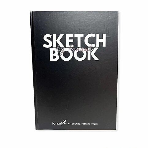 FANART ACADEMY SERT KAPAK SKETCH BOOK A4 96 YAPRAK 80gr SİYAH (F-8692.A4) - 1