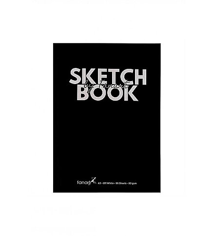 FANART ACADEMY SERT KAPAK SKETCH BOOK A5 96 YAPRAK 80gr SİYAH (F-8692.A5) - 1