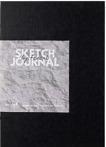 FANART ACADEMY SKETCH JOURNAL A5 60 YAPRAK 110gr SİYAH (F-8664.A5) - 1