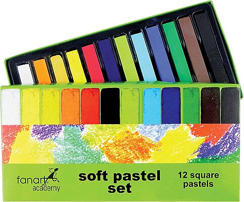 FANART ACADEMY TOZ PASTEL BOYA 12 RENK (F-4000.S12) - 1