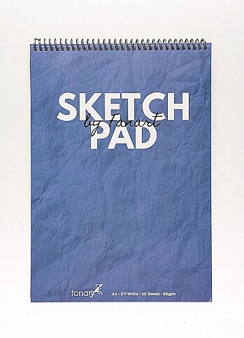 FANART ACADEMY ÜSTTEN SPİRALLİ SKETCH PAD A3 50 YAPRAK 80gr MAVİ (F-8681.A3) - 1