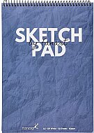 FANART ACADEMY ÜSTTEN SPİRALLİ SKETCH PAD A3 50 YAPRAK 80gr MAVİ (F-8681.A3) - FANART ACADEMY