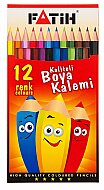 FATİH 33112 KURU BOYA TAM BOY 12 RENK KARTON KUTU - FATİH