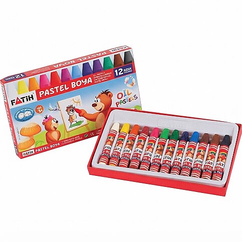FATİH 34012 PASTEL BOYA 12 RENK - 1