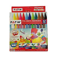FATİH 50130 UZUN CRAYONS PASTEL BOYA KALEMİ 12 RENK - FATİH
