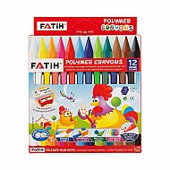 FATİH 50130 UZUN CRAYONS PASTEL BOYA KALEMİ 12 RENK - FATİH