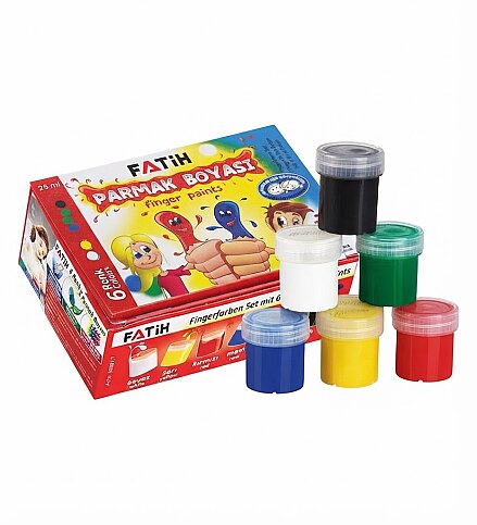 FATİH 50021 PARMAK BOYASI 6 RENK - 1