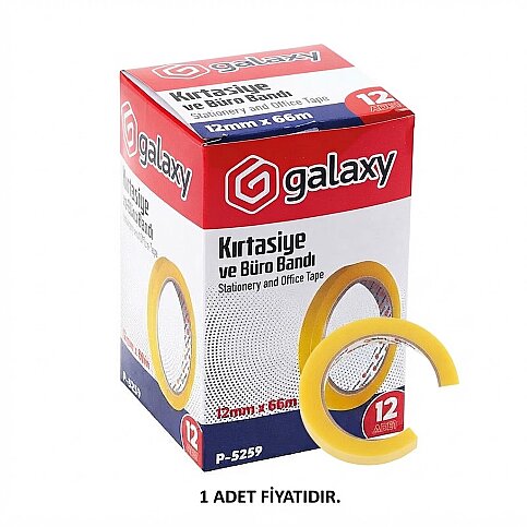 FİXPOİNT P-5259 GALAXY SELEFON BANT 12mmx66m - 2